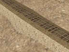 30" narrow gauge track w/ attached retaining wall